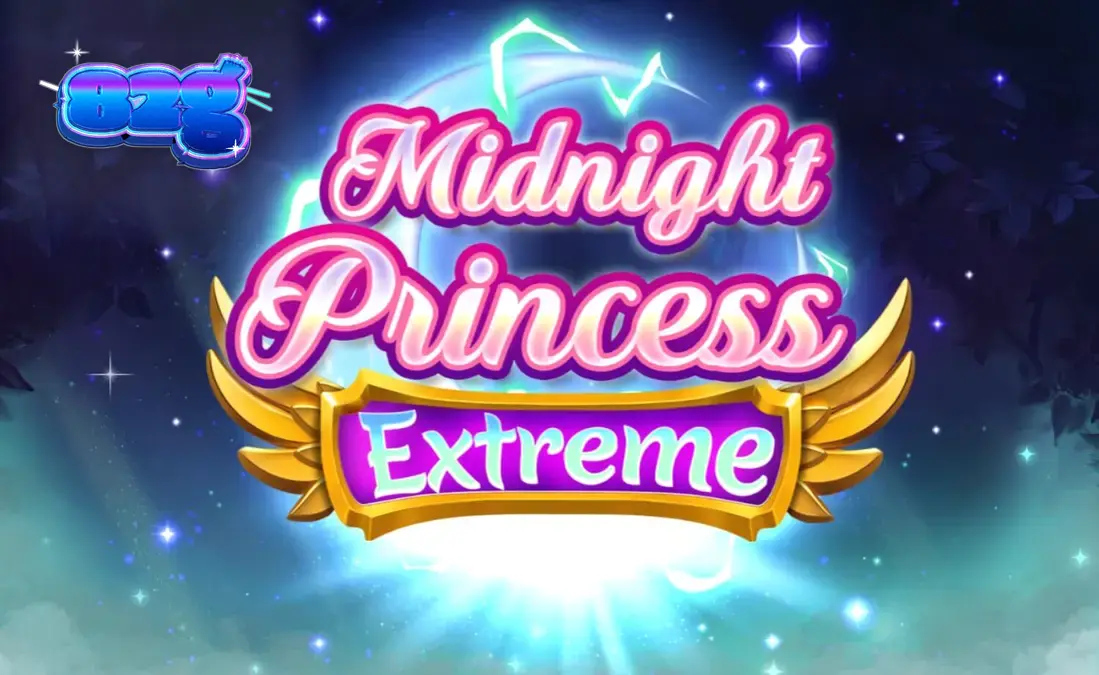 Interface vibrante e colorida do slot Midnight Princess Extreme com as três princesas guerreiras