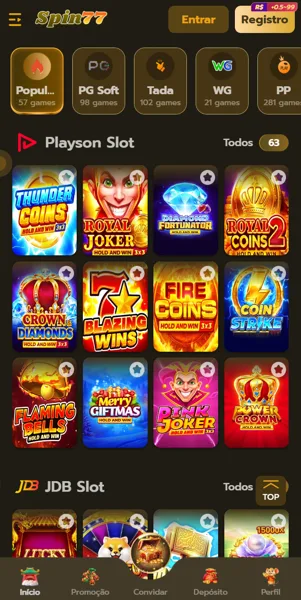 SPIN77 Login Resmi APK 2026